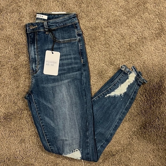 Dogma Skinny Blue Jeans - Picture 1 of 5